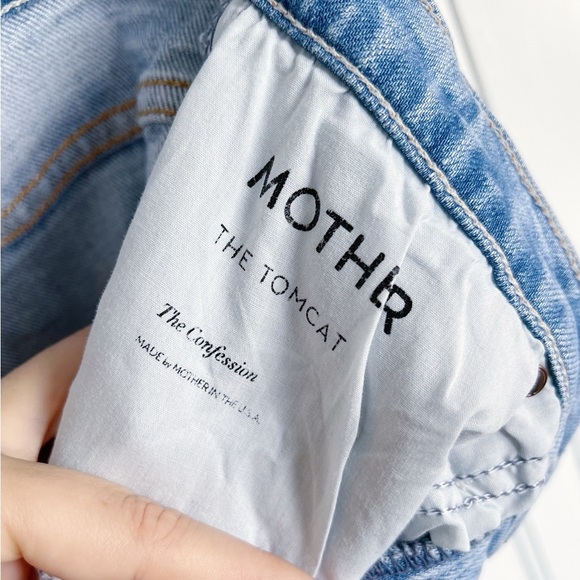 MOTHER • The Tomcat Jeans boyfriend straight leg slim crop The Confession ripped - Picture 8 of 16